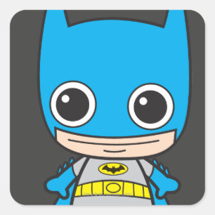 Mini Batman Fyrkantigt Klistermärke