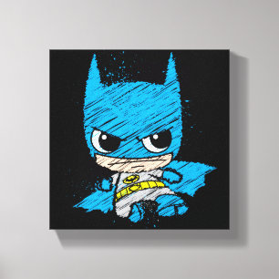 Mini Batman Sketch Canvastryck