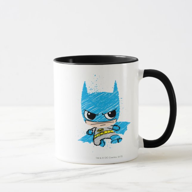 Mini Batman Sketch Mugg (Höger)