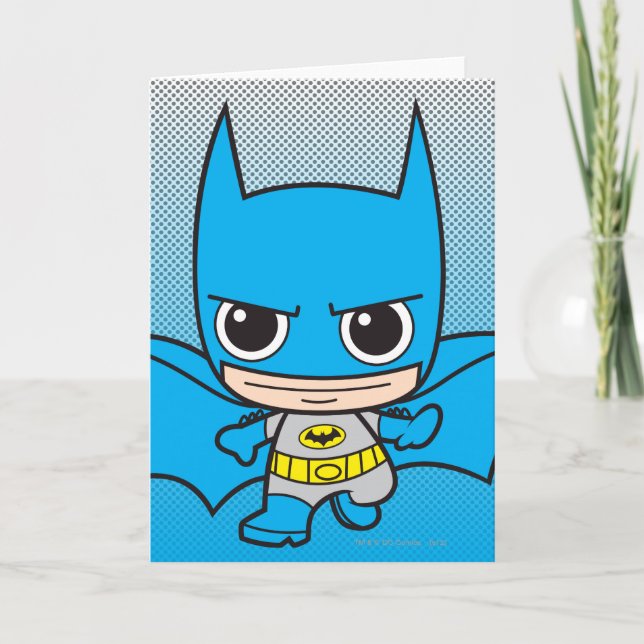 Mini Batman springer Kort (Framsida)