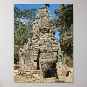 Mini Bayon ... Ta Prohm, Angkor Wat, Kambodja Poster