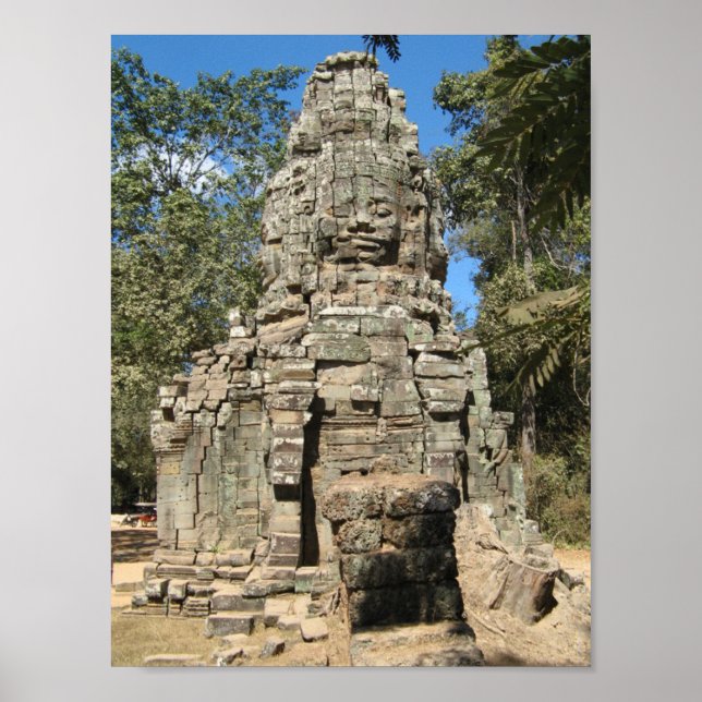 Mini Bayon ... Ta Prohm, Angkor Wat, Kambodja Poster (Framsidan)