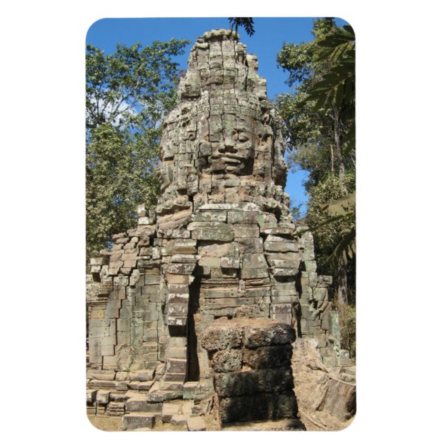 Mini Bayon ... Ta Prohm, Siem RAP, Kambodja Magnet (Vertikal)