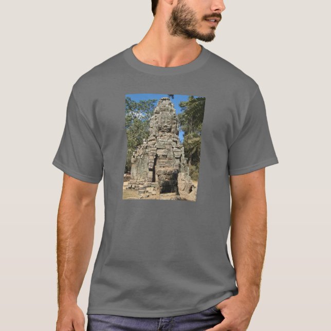 Mini Bayon ... Ta Prohm, Siem RAP, Kambodja Tee Shirt (Framsida)