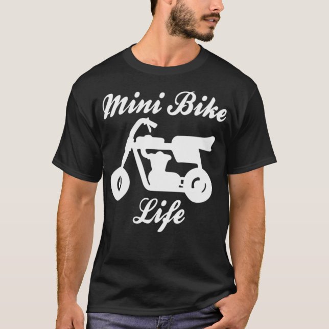 Mini Bike rider Cycle  T Shirt (Framsida)