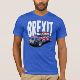Mini- bil för Brexit klassiker på blåttT-tröja T-shirt