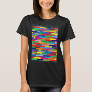 Mini-block av färgstark Abstrakt - dekantering med T Shirt