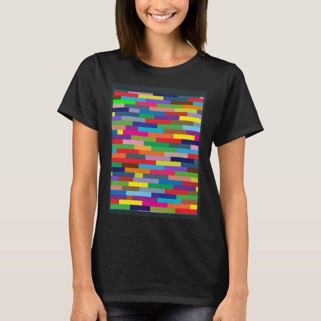 Mini-block av färgstark Abstrakt - dekantering med T Shirt (Framsida)