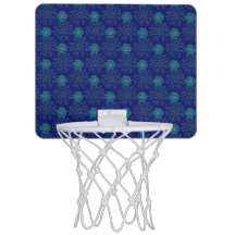 Mini blomstermönstrad basketbollshopp