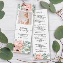 Mini-bokmärke för  Rosa för Blommigt av miniatyr