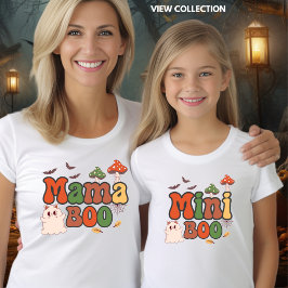 Mini Boo Halloween Mamma och Me Matching T-shirt