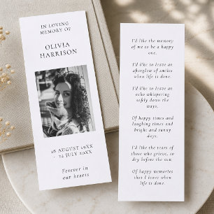 Mini Bookmark-kort för funktionellt minnesminne Visitkort