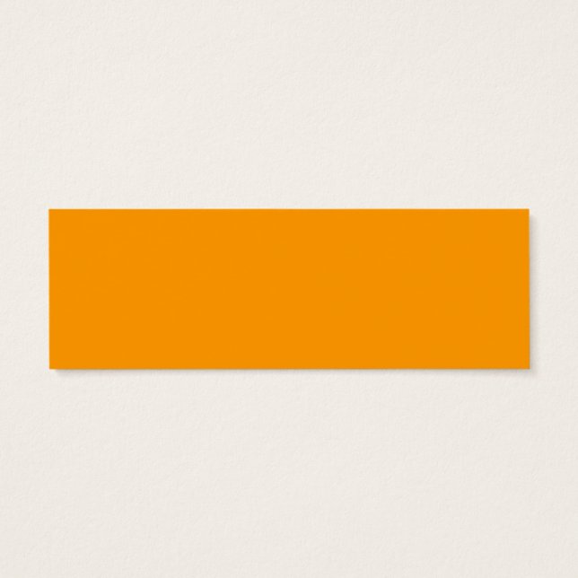 Mini Bookmark-kort, gult och orange mönster Litet Visitkort (Baksidan)
