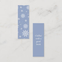 Mini Bookmark-Telefonkortet för vinterchillintid