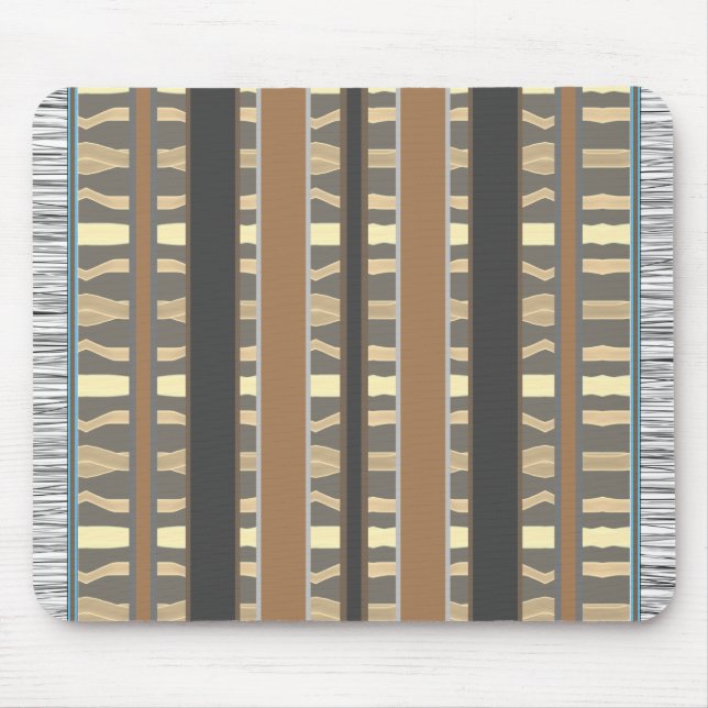 Mini Brown och Grått Matta stil Musmatta (Framsidan)