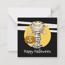 MINI Budget Halloween Mummy Anteckningskort