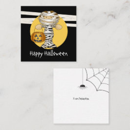 MINI Budget Halloween Mummy Anteckningskort