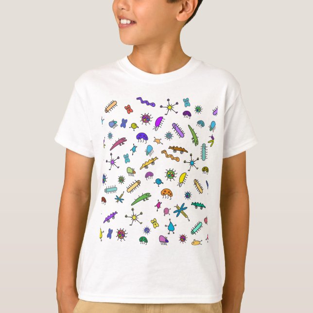 Mini Bugs och Mini Beasts Tee Shirt (Framsida)