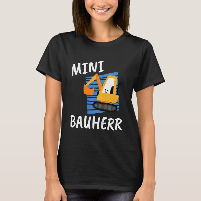 Mini Builder för små byggare T Shirt (Framsida)