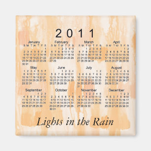 Mini Calendar 2011 Abstrakt Magnet