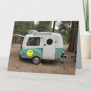 MINI CAMPERVAGN FÖDELSEDAG KORT