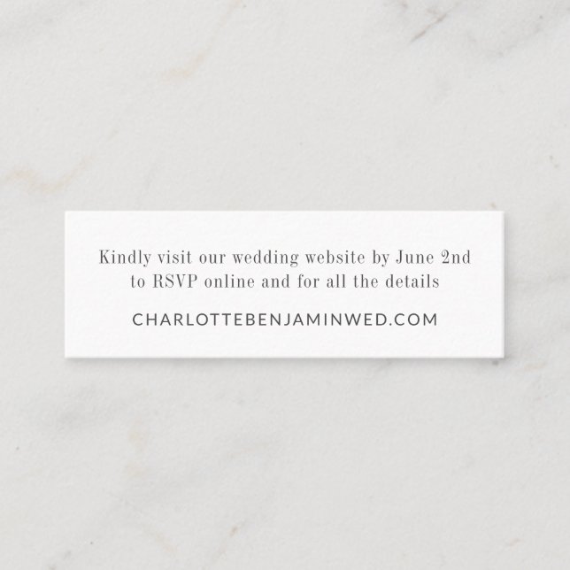 Mini Card-Elegant - vit OSA-Online-webbplats Mini Visitkort (Framsida)