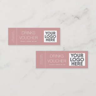 Mini Card för Dusty Rosa-Logotyp för Dusty- för fö Visitkort