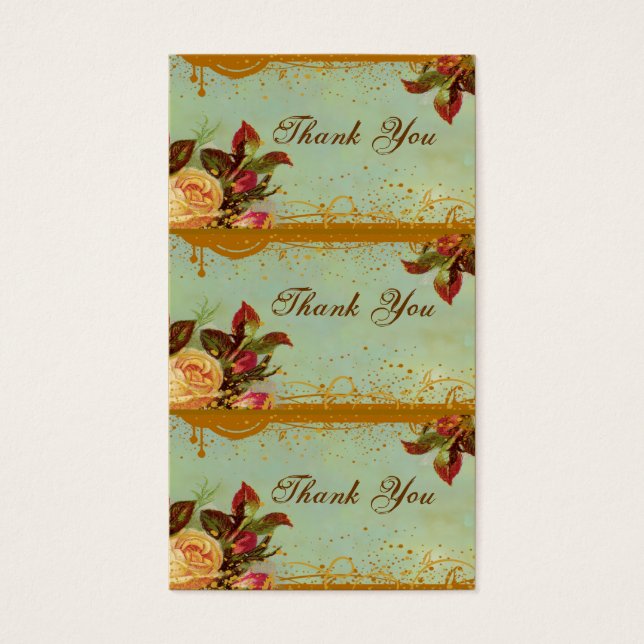 Mini Card-Märkre för Victorian Ro Elegant Visitkort (Framsidan)