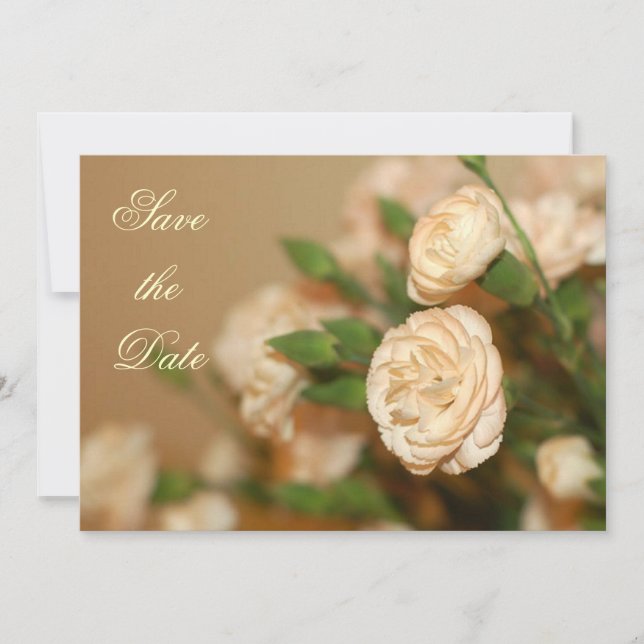 Mini Carnation Spara datum/inbjudan Datumet (Framsida)