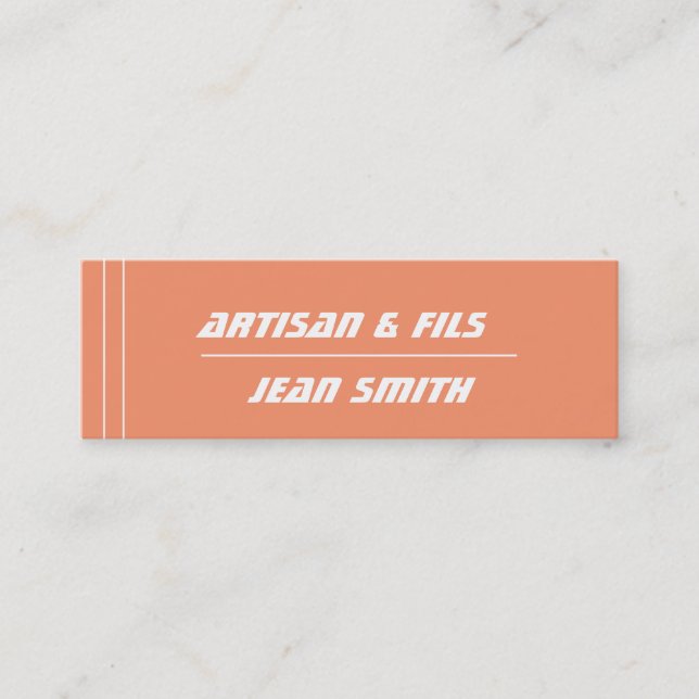 mini carte de visite mini visitkort (Framsida)