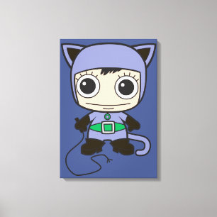 Mini Cat Woman Canvastryck