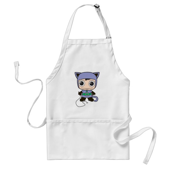 Mini Cat Woman Förkläde (Framsidan)