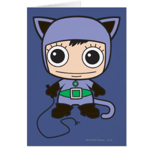 Mini Cat Woman Hälsningskort