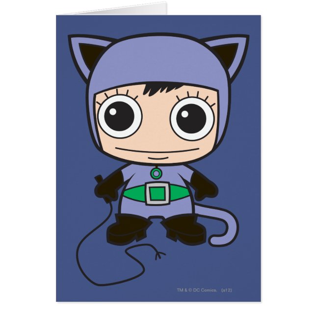 Mini Cat Woman Hälsningskort (Framsidan)