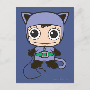 Mini Cat Woman Vykort