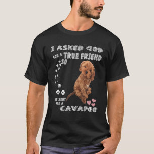 Mini Cavapoo Sayed Mamma, Cavadoodle Pappa Print, T Shirt
