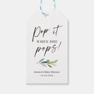 Mini Champagne Flaska Gift Märkre Presentetikett