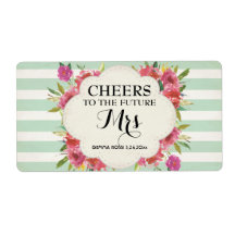 Mini Champagne Label Möhippa för - Grönt