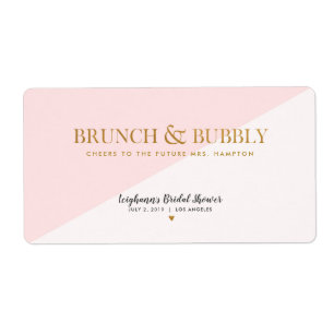Mini- champagneetikettfrunch & skumpamöhippa fraktsedel