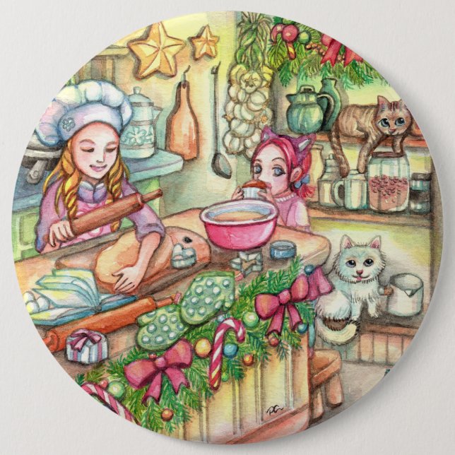 Mini Chef i köket Knapp (Framsida)