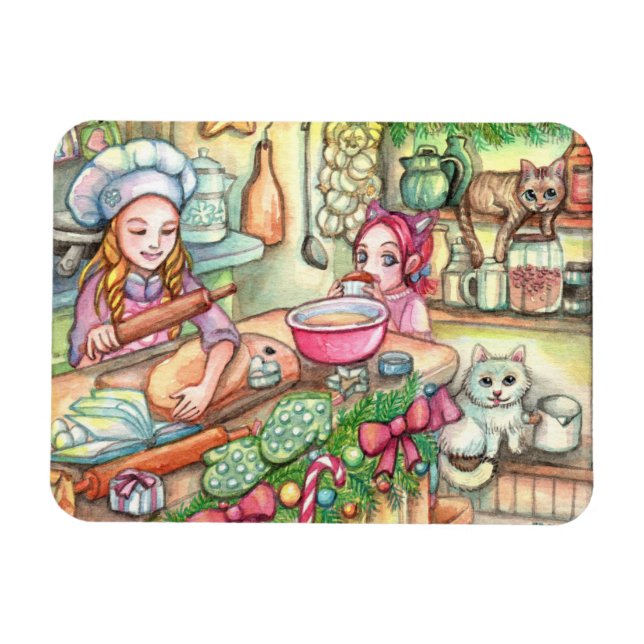 Mini Chef i köket Magnet (Horisontell)