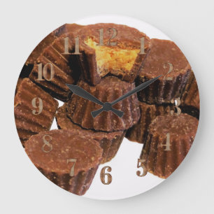 Mini Chocolate and Peanut Butter Treats Wall Clock Stor Klocka