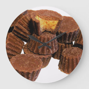 Mini Chocolate och peanut Butter Trets Stor Klocka