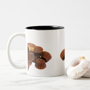 Mini Chocolate och peanut Treats Två-Tonad Mugg