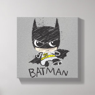 Mini Classic Batman Sketch Canvastryck
