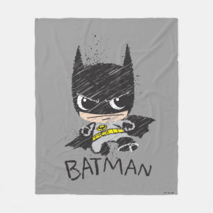 Mini Classic Batman Sketch Fleecefilt