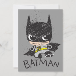 Mini Classic Batman Sketch Inbjudningar