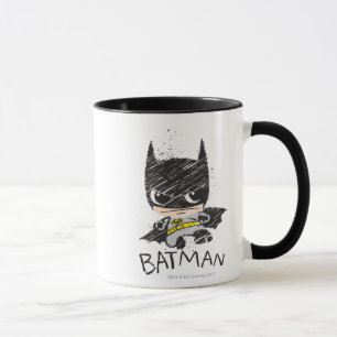 Mini Classic Batman Sketch Mugg