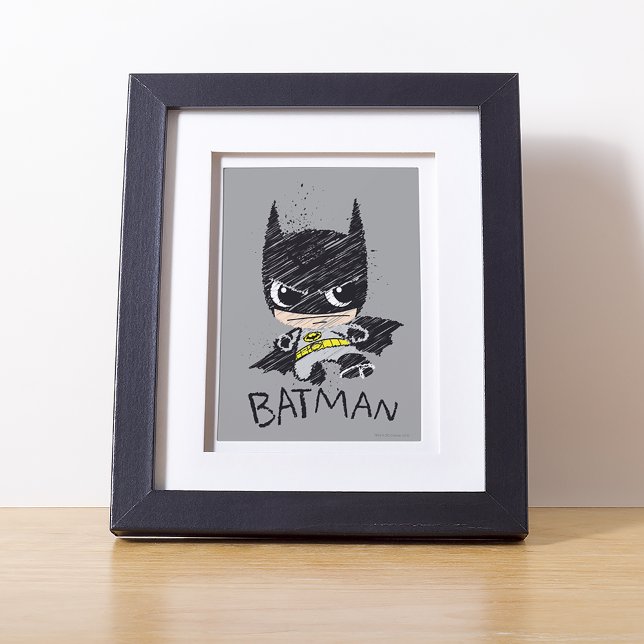 Mini Classic Batman Sketch Poster (Skapare uppladdad)