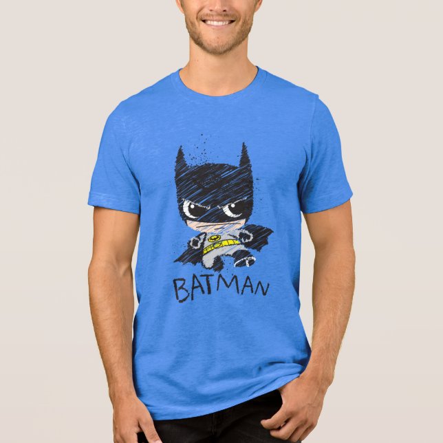 Mini Classic Batman Sketch Tee Shirt (Framsida)